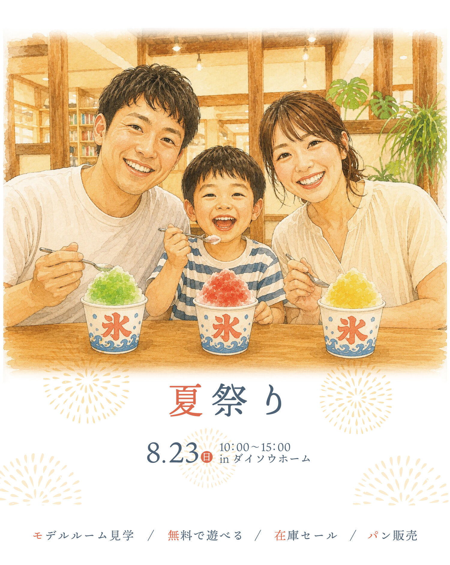 【一宮市　工務店】8/23 (日) 夏祭り inダイソウホーム🍉